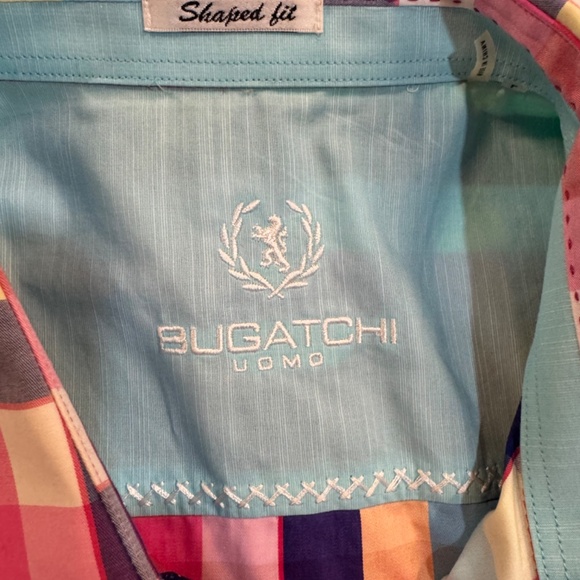 Bugatchi Red Flannel Pattern Button Down - Picture 2 of 5